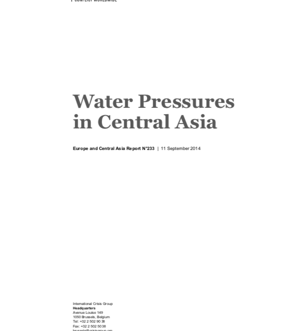 Water Pressures in Central Asia